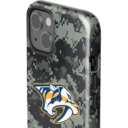NHL Nashville Predators Camo iPhone 15 Impact Case